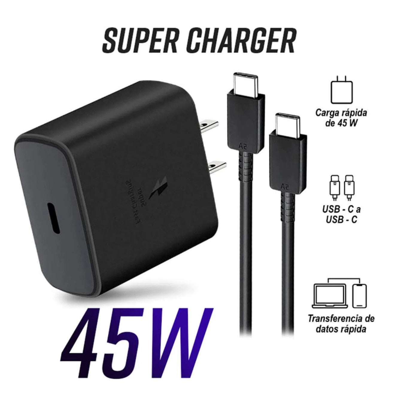 Cargador Samsung 45 W USB C