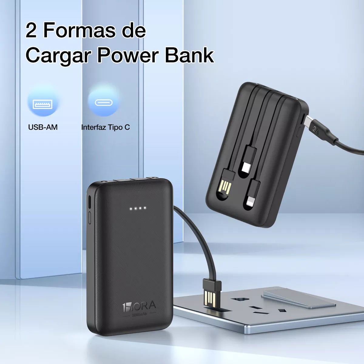 Batería Portátil PowerBank 5000 mAH